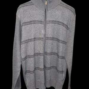 Marx & Dutch Collection Gray Zip Up Sweater